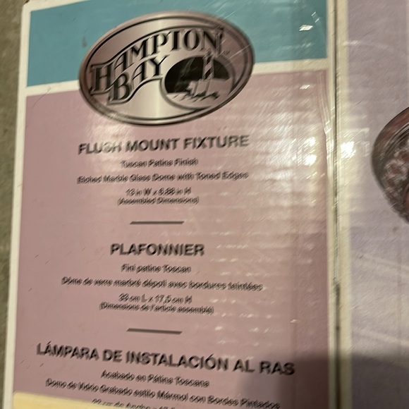 Hampton bay flush mount fixture - Picture 2 of 6